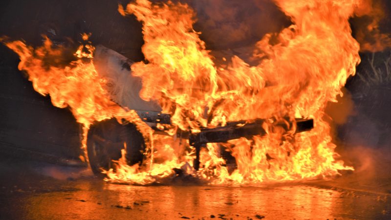 Autobrand sluit reeks uitrukken af