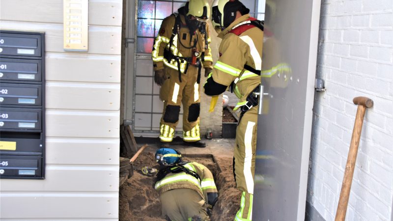 Brandweer dicht gaslek