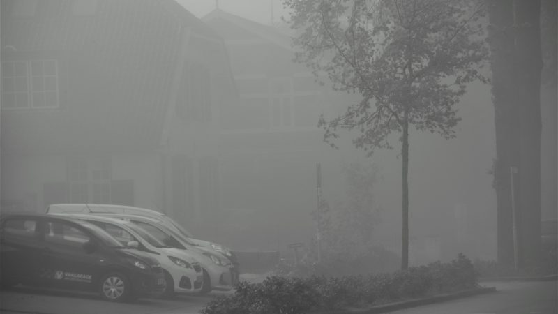 Zandstorm hindert verkeer