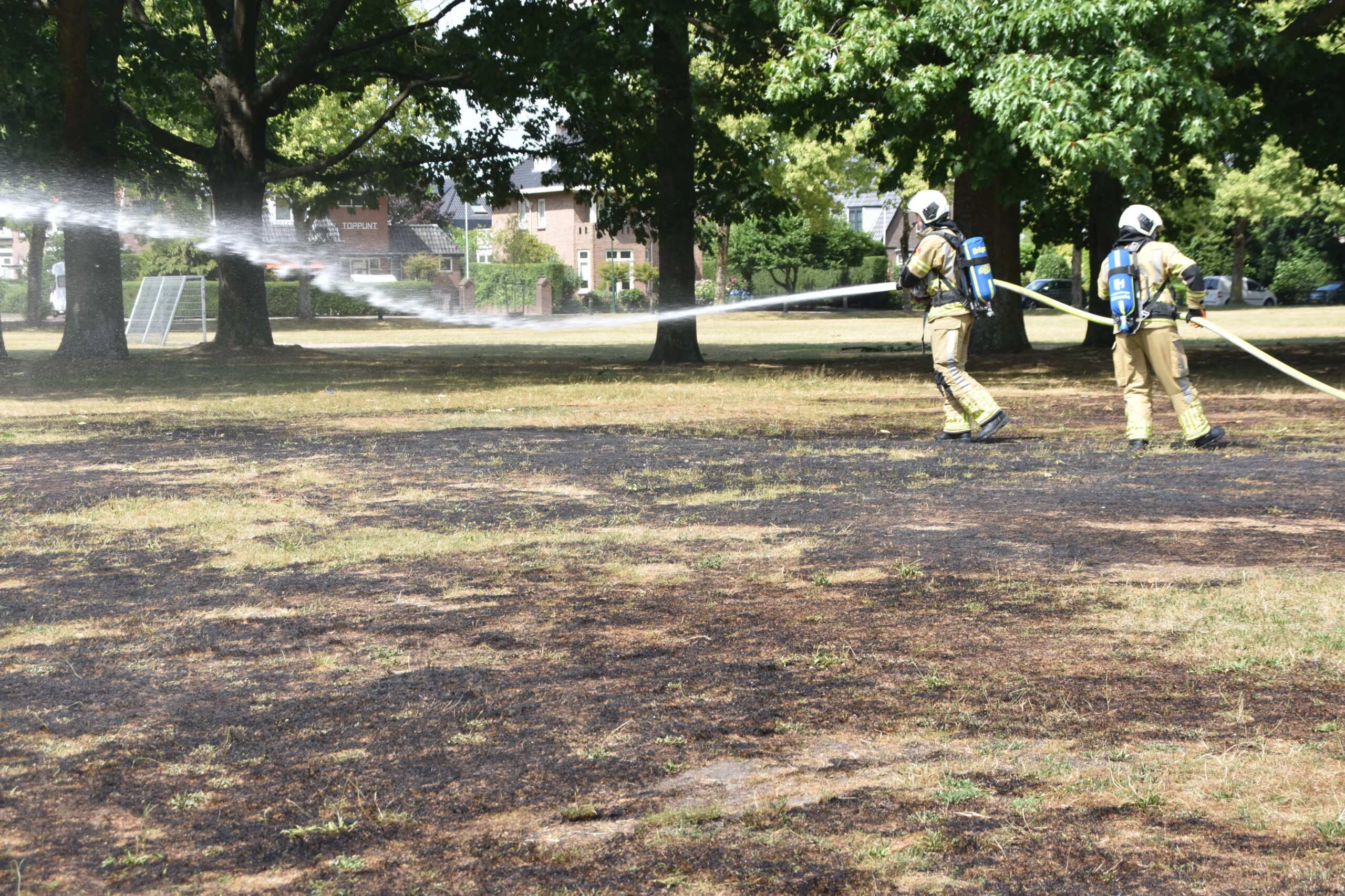 Brandstichting op speelterrein de Engh