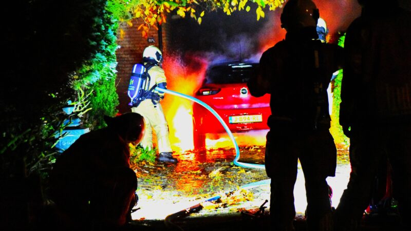 Elektrische auto total-loss door brand