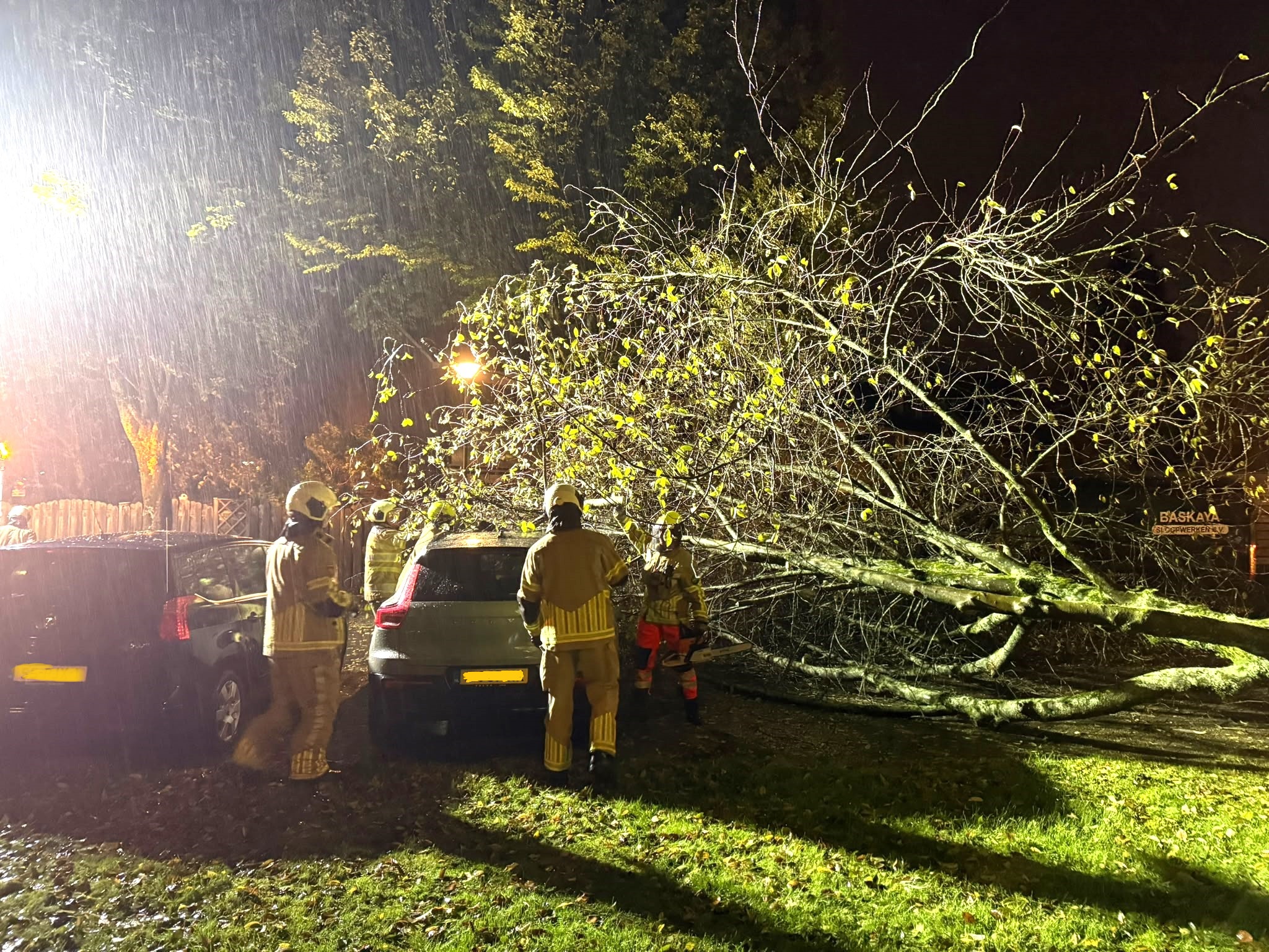 Bomen houden brandweer bezig